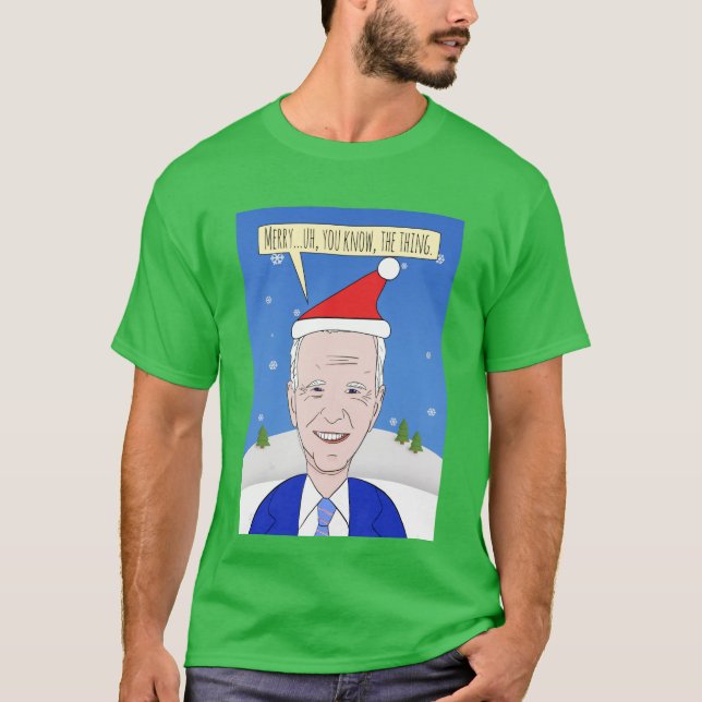 Camiseta Feliz Navidad Para Cualquier Olvidado Presidente (Anverso)