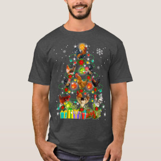 Camiseta Feliz Navidad para el árbol de pollo Ugly Santa Ha