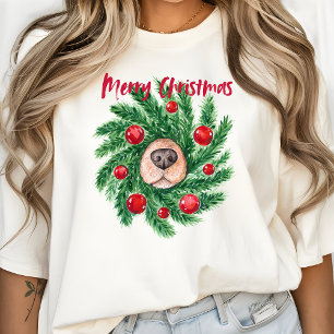 Camiseta Feliz Navidad para la madre del perro, madre moder