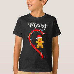 Camiseta Feliz Navidad Pareja de Pan de Jengibre Pijamas de
