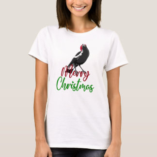 Camiseta Feliz Navidad, pastel de urraca australiana