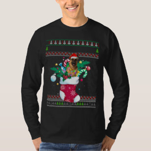 Camiseta Feliz Navidad Pastor Alemán De Pastor En Broma Gra