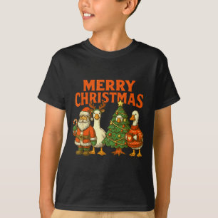 Camiseta Feliz Navidad Pato Festivo Ganso Tonto Fiesta R