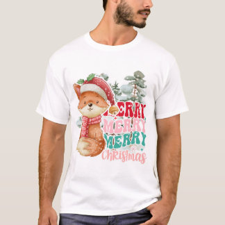 Camiseta Feliz Navidad, Pequeño Fox