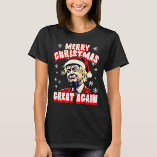 Camiseta Feliz Navidad pero también Navidad Trump Santa Tru