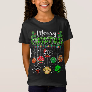 Camiseta Feliz Navidad Perro Búfalo Jugado Verde Feo Navida