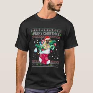 Camiseta Feliz Navidad Perro Bulldog Francés en Broma Graci