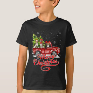 Camiseta Feliz Navidad Perros Santa Reindeer Red Tru