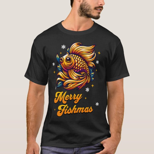 Camiseta Feliz Navidad Pesquera Navidad (Anverso)