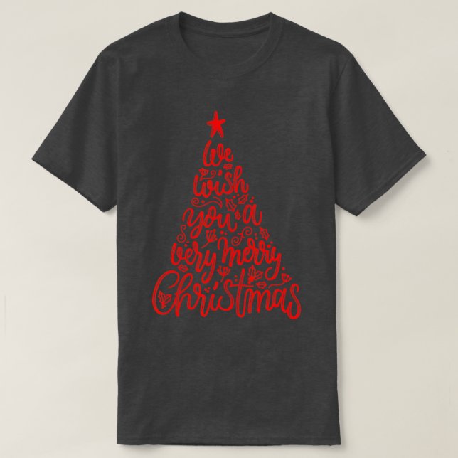 Camiseta Feliz Navidad Pinos Árboles de Navidad Navidad Nav (Diseño del anverso)