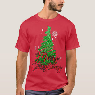 Camiseta Feliz Navidad Pinos Árboles de Navidad Navidad Nav