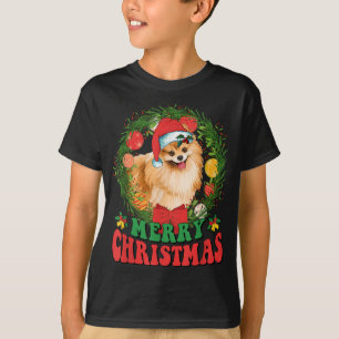 Camiseta Feliz Navidad Pomerania Santa Dog Lover Ugly Sw