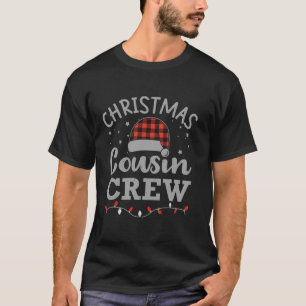 Camiseta Feliz Navidad Primo de la Tripulación Santa Hat Fa