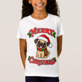 Camiseta Feliz Navidad Pug