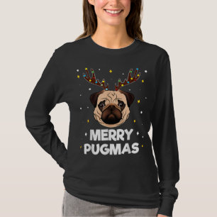 Camiseta Feliz Navidad Pugmas Pug Dog Xmas Gracioso Puggy R