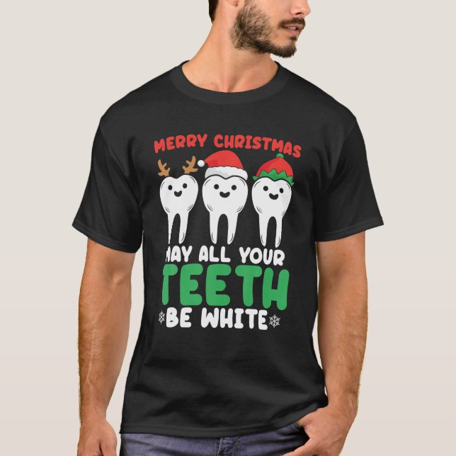 Camiseta Feliz Navidad Que Todos Tus Dientes Sean Blancos G (Anverso)