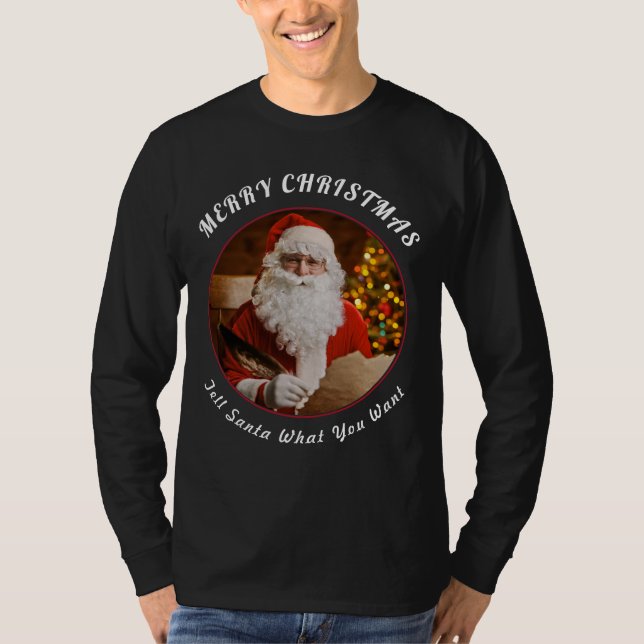 Camiseta Feliz Navidad Red Santa Classe Árbol de Navidad (Anverso)