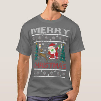 Camiseta Feliz Navidad Reno de Nieve Dabbing Sant
