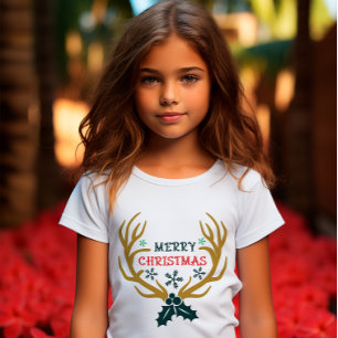 Camiseta Feliz Navidad: Renos de nieve
