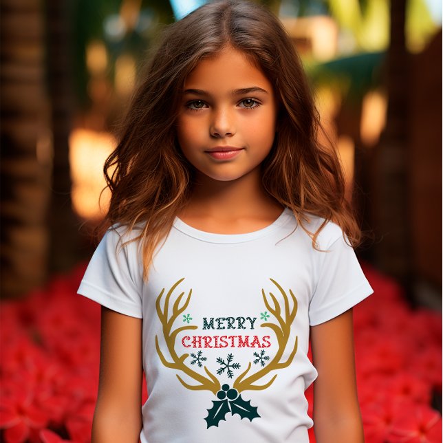 Camiseta Feliz Navidad: Renos de nieve (Subido por el creador)