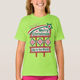 Camiseta Feliz Navidad Retro Marquee - Alegría al mundo
