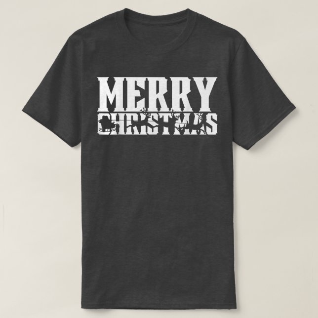 Camiseta Feliz Navidad Retro Santa Retro Ropa de Salto y Fl (Diseño del anverso)