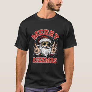 Camiseta Feliz Navidad Rizzmas Rizz Papá Noel Costo de Navi