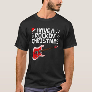 Camiseta Feliz Navidad Rockeña, Profesor de Guitarra Eléctr
