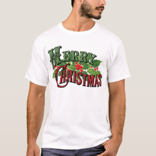 Camiseta Feliz Navidad Rojo y Verde