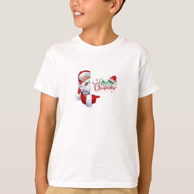 Camiseta Feliz Navidad Santa (Anverso)