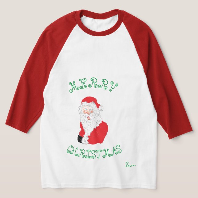 Camiseta Feliz Navidad Santa (Distribución)