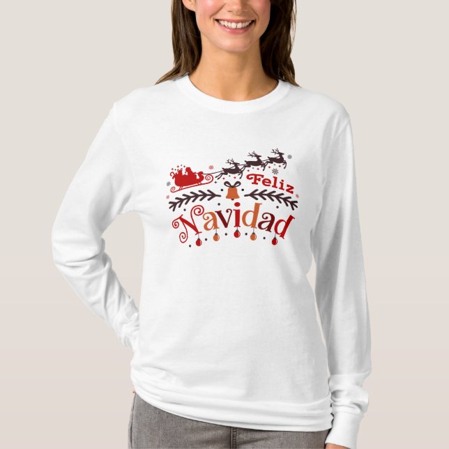 Camiseta Feliz Navidad Santa (Anverso)