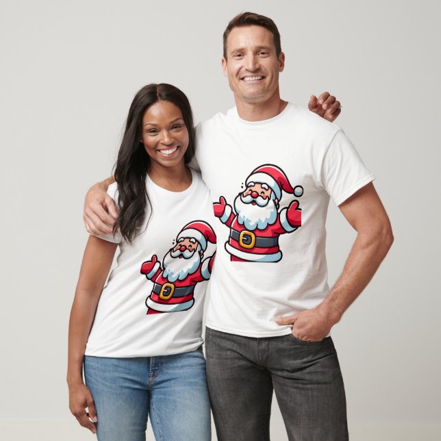 Camiseta Feliz Navidad Santa (Unisexo)
