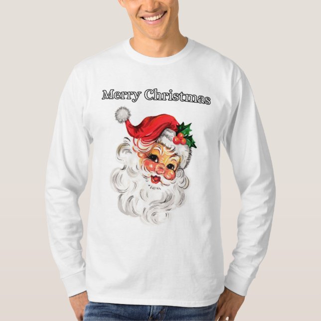 Camiseta Feliz Navidad, Santa (Anverso)
