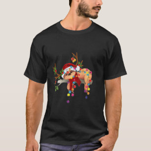 Camiseta Feliz Navidad Santa Claus Gorra Sloth Reindeer Xma