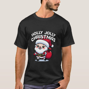 Camiseta Feliz Navidad Santa Claus Hombres