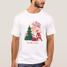 feliz navidad santa claus monogram vacaciones