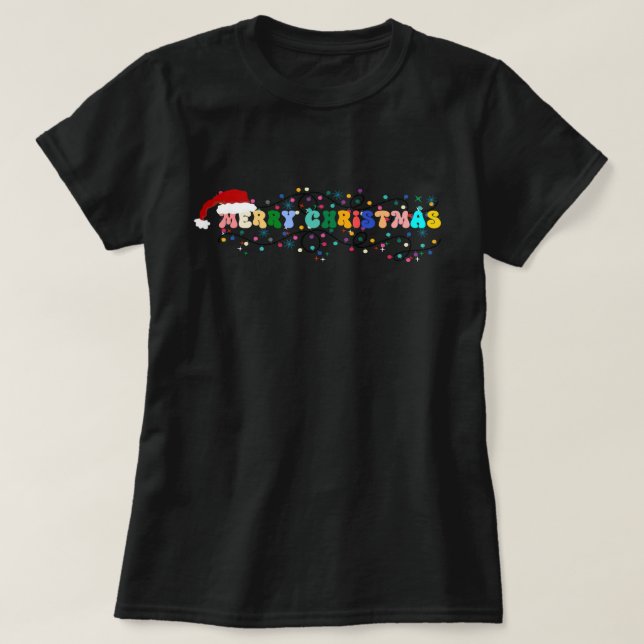 Camiseta Feliz Navidad, santa claus, navidades x masa (Diseño del anverso)