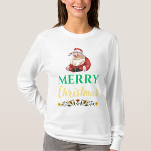 Camiseta Feliz Navidad Santa Claus T-Shirt