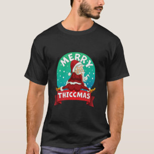 Camiseta Feliz Navidad Santa Claus Thicc Xmas4124png4124