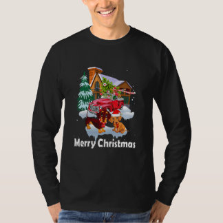 Camiseta Feliz Navidad Santa Dachshund Perro Navidad