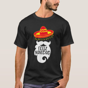 Camiseta Feliz Navidad Santa Design Fiesta Navidades T Shir