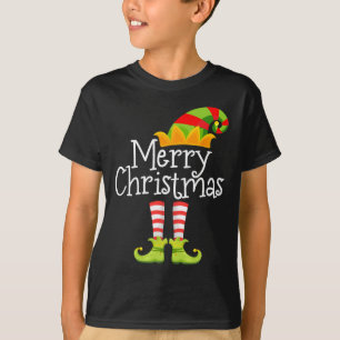 Camiseta Feliz Navidad Santa Elf Squad de renos Funny Xma