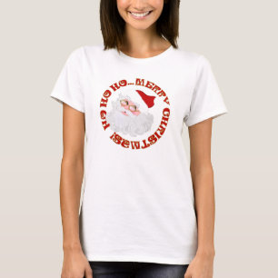 Camiseta Feliz Navidad Santa Face