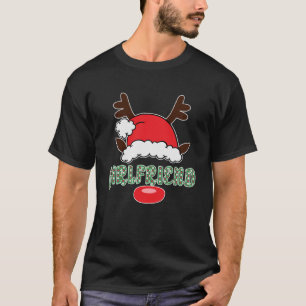 Camiseta Feliz Navidad Santa Girlfriend Antlers