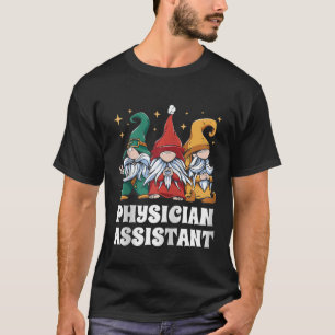 Camiseta Feliz Navidad Santa Gnome Gracioso Médico de Navid