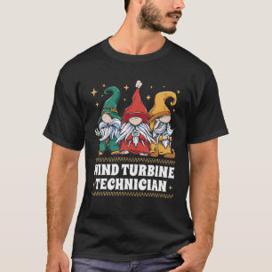 Camiseta Feliz Navidad Santa Gnome Navidad Viento Turbine T
