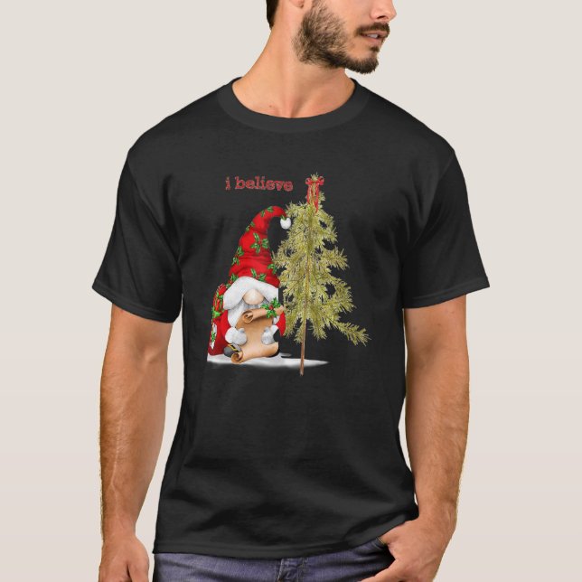 Camiseta Feliz Navidad Santa Gnome Santa Claus creo (Anverso)