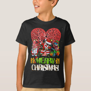 Camiseta Feliz Navidad santa Gnomes Dino