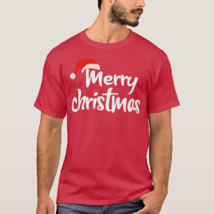 Camiseta Feliz Navidad Santa Hat 1